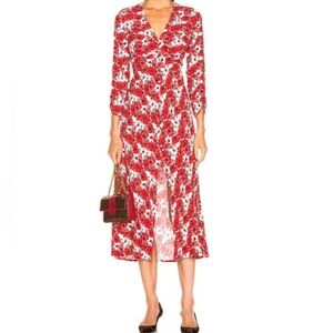 Rixo Katie Diana Floral Dress Medium NEW with Tags